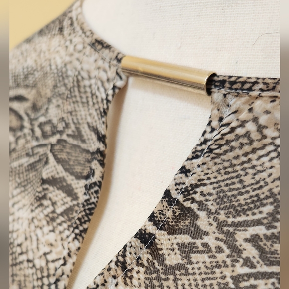 Dana Buchman flowy high/low tunic top ~XL - Picture 3 of 8